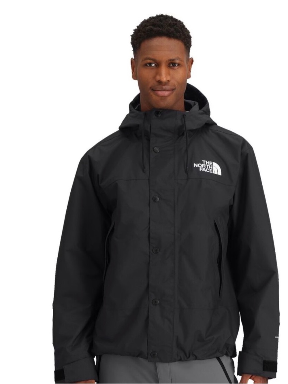 The North Face Black Hooded Rain Jacket